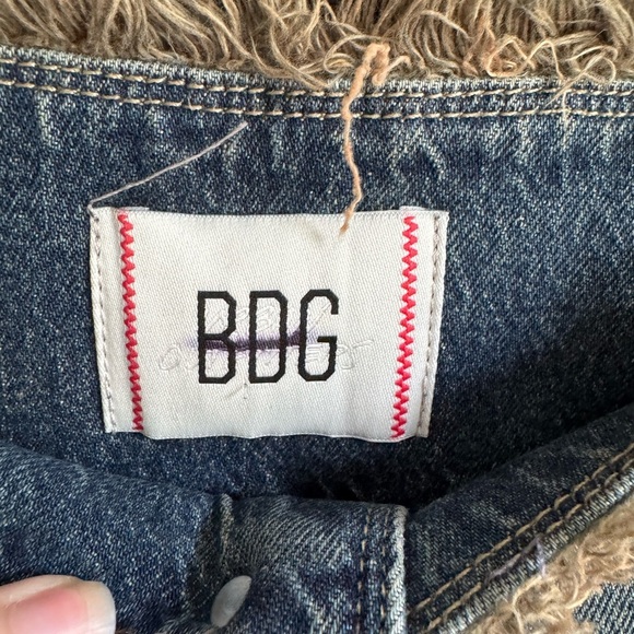 BDG Urban Outfitters Mid Wash Low Rise Fringe Skinny Jeans Womens 27 Y2K - Picture 4 of 7